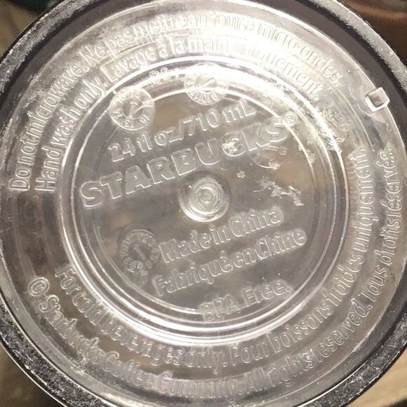 Starbucks RARE Metallic Tropical Leaves Aloha Cold Cup Tumbler - Picture 6 of 7